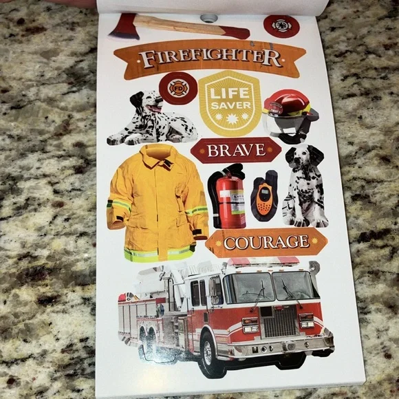 Sticker Book Bundle 1148 Pcs First Responder Classroom Scrapbook EMT Fire Police - Picture 5 of 17